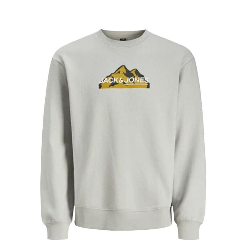 Felpa senza Cappuccio Uomo Jack & Jones SWEAT CREW NECK 12262094 Grigio Felpa senza Cappuccio Uomo Jack & Jones SWEAT CREW NECK 12262094 Grigio