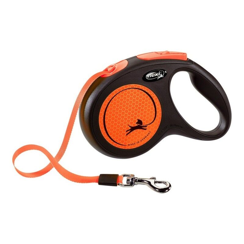 Guinzaglio per Cani Flexi NEW NEON 5 m Arancio Taglia M Guinzaglio per Cani Flexi NEW NEON 5 m Arancio Taglia M