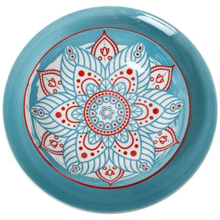 Servizio di Piatti Alexandra House Living Azzurro Porcellana 27 x 1 x 27 cm