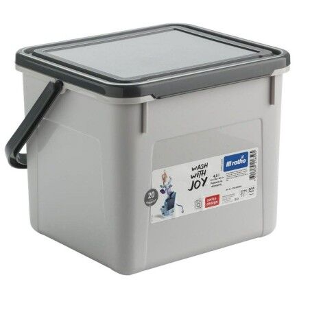 Recipiente-contenitore Rotho Basic Grigio 4,5 L Rettangolare