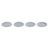 Set di piatti Home ESPRIT Azzurro Gres Mandala Arabo 19,5 x 19,5 x 2 cm