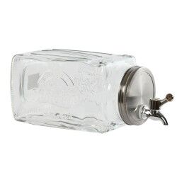 Dispenser di Acqua Home ESPRIT Trasparente Metallo Cristallo 13 x 13,5 x 32,5 cm