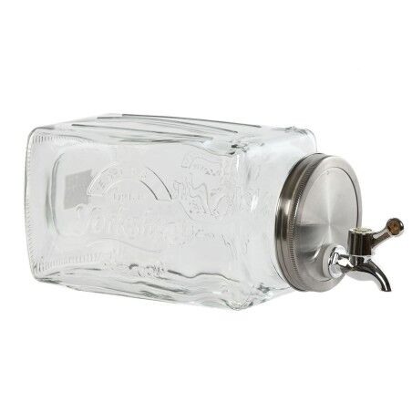 Dispenser di Acqua Home ESPRIT Trasparente Metallo Cristallo 13 x 13,5 x 32,5 cm