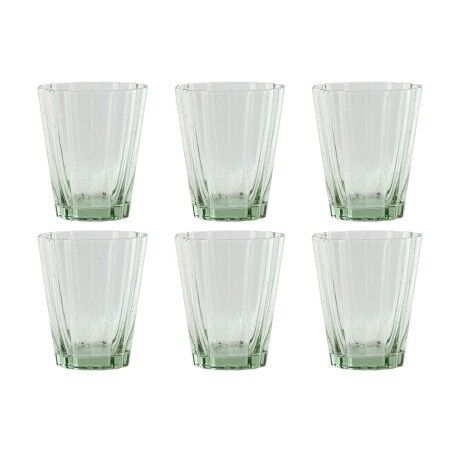 Set di Bicchieri Home ESPRIT Verde Cristallo 280 ml (6 Unità)