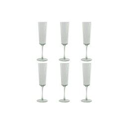 Set di Bicchieri Home ESPRIT Verde Cristallo 6 x 6 x 23,7 cm (6 Unità)