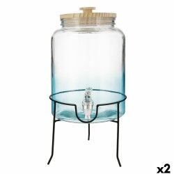 Dispenser di bevande Quid Viba Multicolore Vetro 7,5 L (2 Unità)