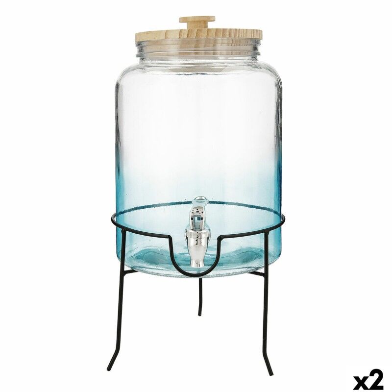Dispenser di bevande Quid Viba Multicolore Vetro 7,5 L (2 Unità) Dispenser di bevande Quid Viba Multicolore Vetro 7,5 L (2 Unità)