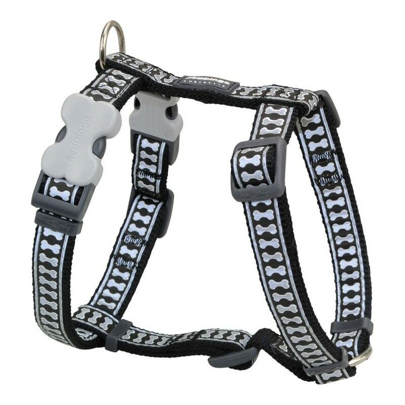 Imbracatura per Cani Red Dingo Osso Riflettente 25-39 cm Nero Imbracatura per Cani Red Dingo Osso Riflettente 25-39 cm Nero