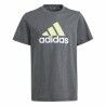 Maglia a Maniche Corte per Bambini Adidas Essentials Big Logo Grigio