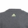 Maglia a Maniche Corte per Bambini Adidas Essentials Big Logo Grigio