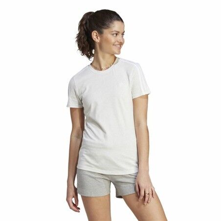 Maglia a Maniche Corte Donna Adidas 3S Bianco
