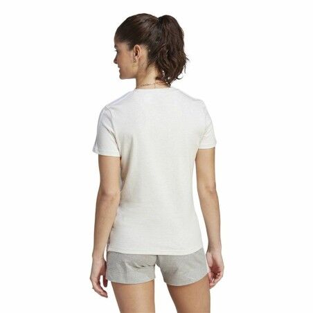 Maglia a Maniche Corte Donna Adidas 3S Bianco
