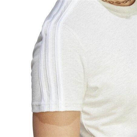 Maglia a Maniche Corte Donna Adidas 3S Bianco