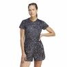 Maglia a Maniche Corte Donna Adidas Ri 3B Aop Nero