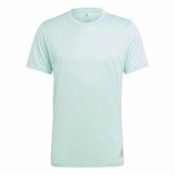 Maglia a Maniche Corte Uomo Adidas Run It Acquamarina