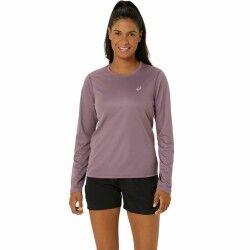 Camicia a Maniche Lunghe Donna Asics Core Ls Top Rosa Prugna