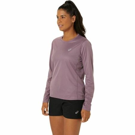 Camicia a Maniche Lunghe Donna Asics Core Ls Top Rosa Prugna