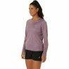Camicia a Maniche Lunghe Donna Asics Core Ls Top Rosa Prugna