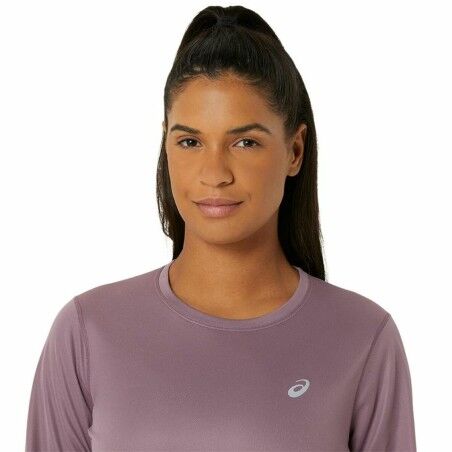 Camicia a Maniche Lunghe Donna Asics Core Ls Top Rosa Prugna