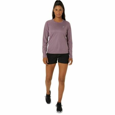 Camicia a Maniche Lunghe Donna Asics Core Ls Top Rosa Prugna