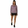 Camicia a Maniche Lunghe Donna Asics Core Ls Top Rosa Prugna