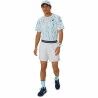 Maglia Sportiva a Maniche Corte Asics Game Ss Top Bianco Azzurro Chiaro Tennis