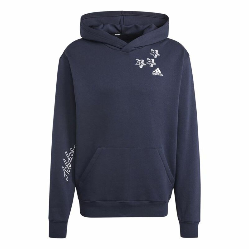 Felpa con Cappuccio Uomo Adidas Bl Fl Hd Q3 Fl Azzurro Blu Marino Felpa con Cappuccio Uomo Adidas Bl Fl Hd Q3 Fl Azzurro Blu Marino