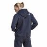 Felpa con Cappuccio Uomo Adidas Bl Fl Hd Q3 Fl Azzurro Blu Marino