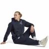 Felpa con Cappuccio Uomo Adidas Bl Fl Hd Q3 Fl Azzurro Blu Marino
