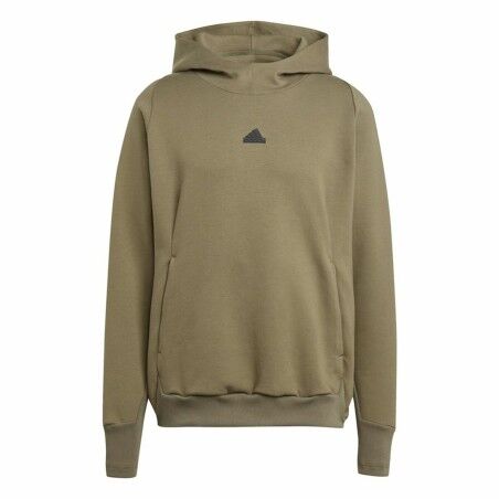 Felpa con Cappuccio Uomo Adidas Z.N.E. Pr Marrone Ocra