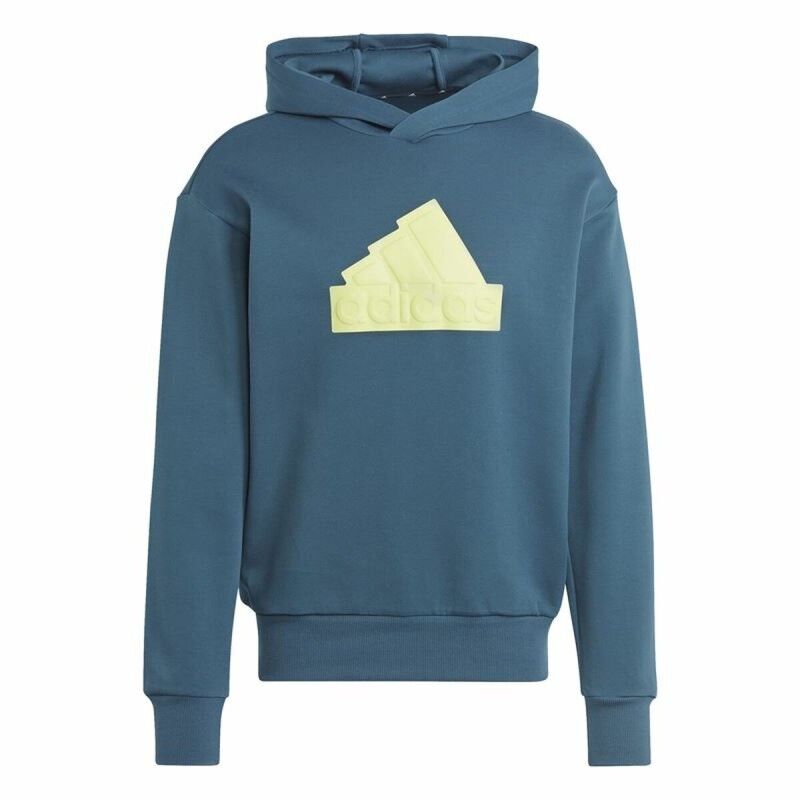 Felpa con Cappuccio Uomo Adidas Fi Bos Hd Azzurro Felpa con Cappuccio Uomo Adidas Fi Bos Hd Azzurro