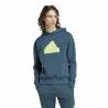 Felpa con Cappuccio Uomo Adidas Fi Bos Hd Azzurro