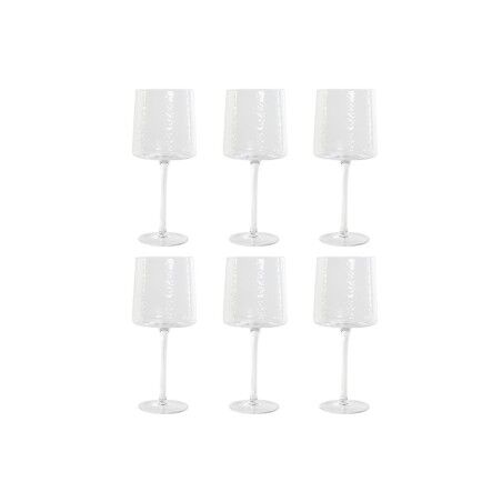 Set di Bicchieri Home ESPRIT Trasparente Cristallo 9,6 x 9,6 x 22,5 cm (6 Unità)