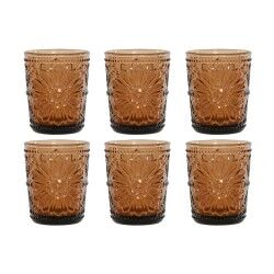 Set di Bicchieri Home ESPRIT Ambra Cristallo (6 Unità)
