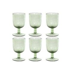 Set di Bicchieri Home ESPRIT Verde Cristallo 300 ml 8 x 8 x 14 cm (6 Unità)