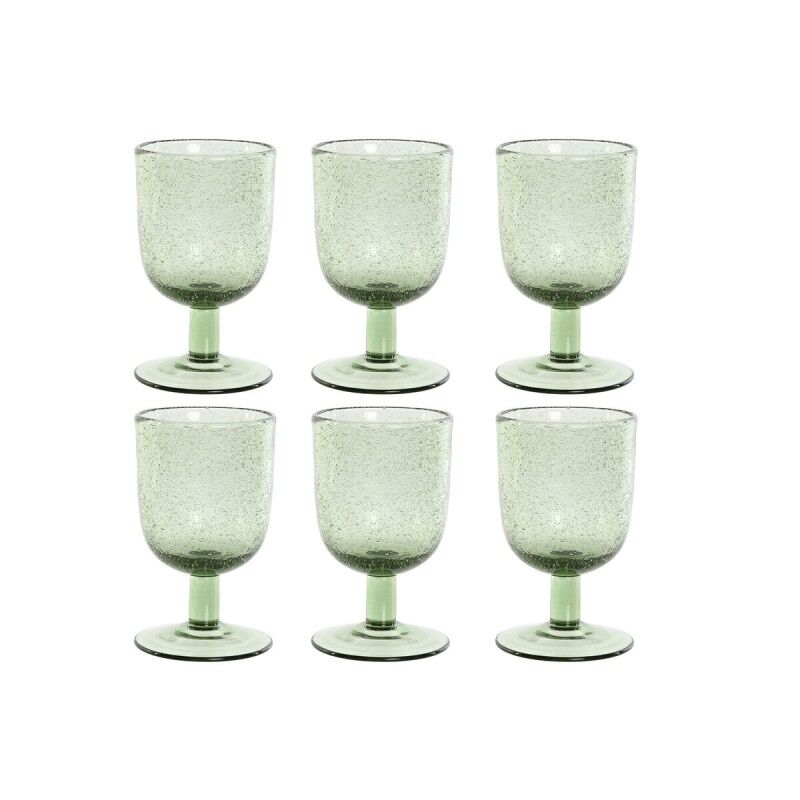 Set di Bicchieri Home ESPRIT Verde Cristallo 300 ml 8 x 8 x 14 cm (6 Unità) Set di Bicchieri Home ESPRIT Verde Cristallo 300 ml 8 x 8 x 14 cm (6 Unità)