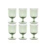 Set di Bicchieri Home ESPRIT Verde Cristallo 300 ml 8 x 8 x 14 cm (6 Unità)