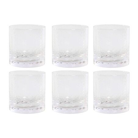 Set di Bicchieri Home ESPRIT Trasparente Cristallo Con rilievo (6 Unità)