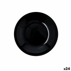 Piatto Fondo Quid Select Basic Nero Melammina 23 cm (24 Unità)