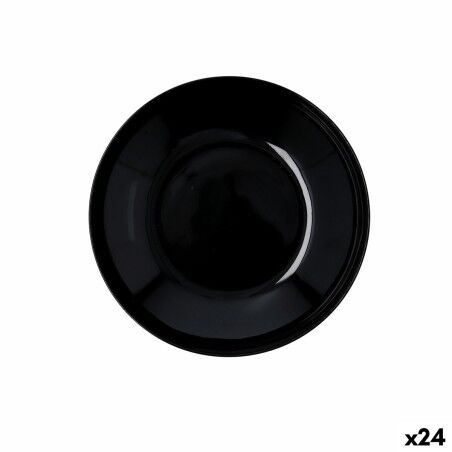 Piatto Fondo Quid Select Basic Nero Melammina 23 cm (24 Unità)