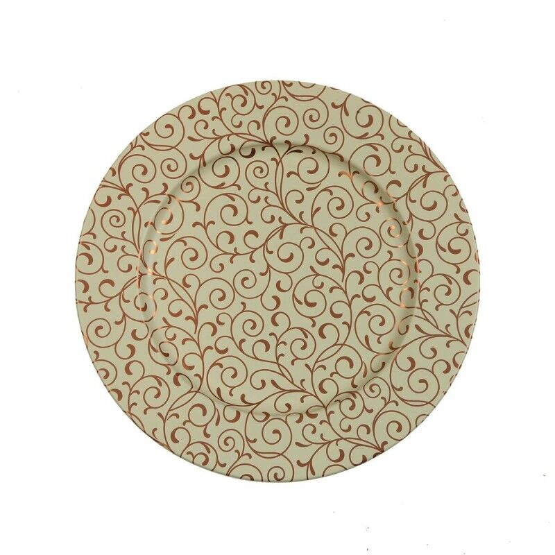 Sotto Piatto Versa Serpentine Metallo 33 x 1,5 x 33 cm Sotto Piatto Versa Serpentine Metallo 33 x 1,5 x 33 cm