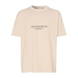 Maglia a Maniche Corte Uomo Jack & Jones JORBRONX TEE SS CREW NECK FST 12263936 Beige