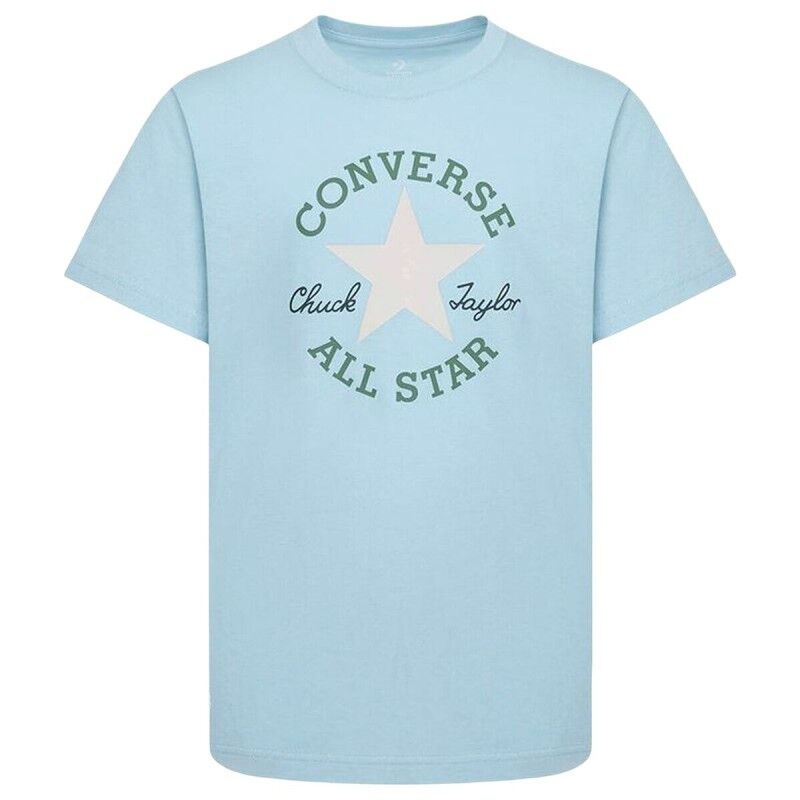 Maglia a Maniche Corte per Bambini Converse Sustainable Core Sse Blu cielo Maglia a Maniche Corte per Bambini Converse Sustainable Core Sse Blu cielo