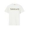 Maglia a Maniche Corte Uomo Timberland Kennebec River Camo Linear Logo Bianco