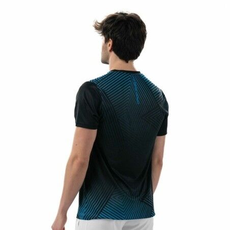 Maglia a Maniche Corte Uomo Drop Shot Abian Campa Nero Padel