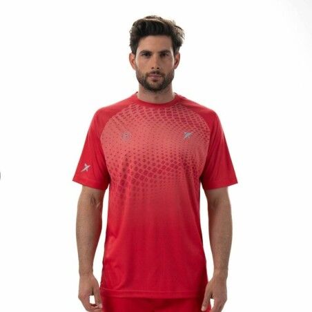 Maglia a Maniche Corte Uomo Drop Shot Benara Arancio Padel