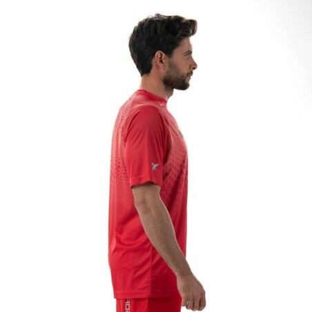Maglia a Maniche Corte Uomo Drop Shot Benara Arancio Padel