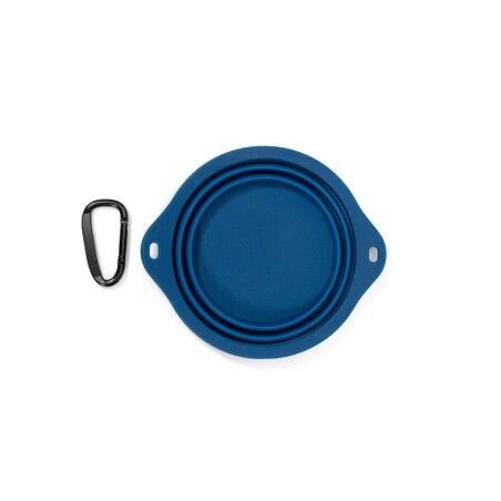 Ciotola Pieghevole per Animali Domestici Gloria Azzurro Silicone Alluminio 550 ml