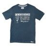 Maglia a Maniche Corte Uomo OMP Slate Unfinished Business Blu scuro