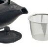 Teiera DKD Home Decor Rosso Nero Ghisa (1000 ml) (2 Unità)